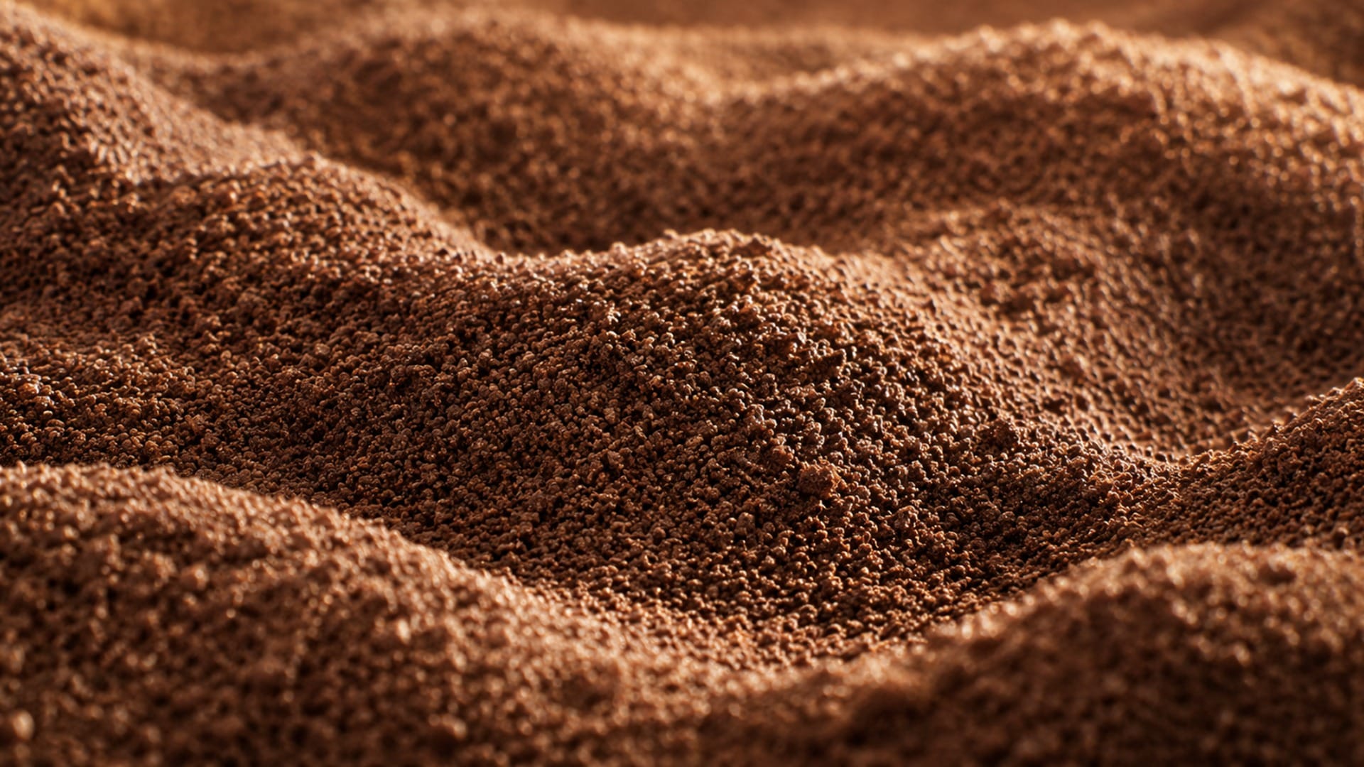 Spent coffee grounds, the raw material for Paire ReBrew coffee ground fabric