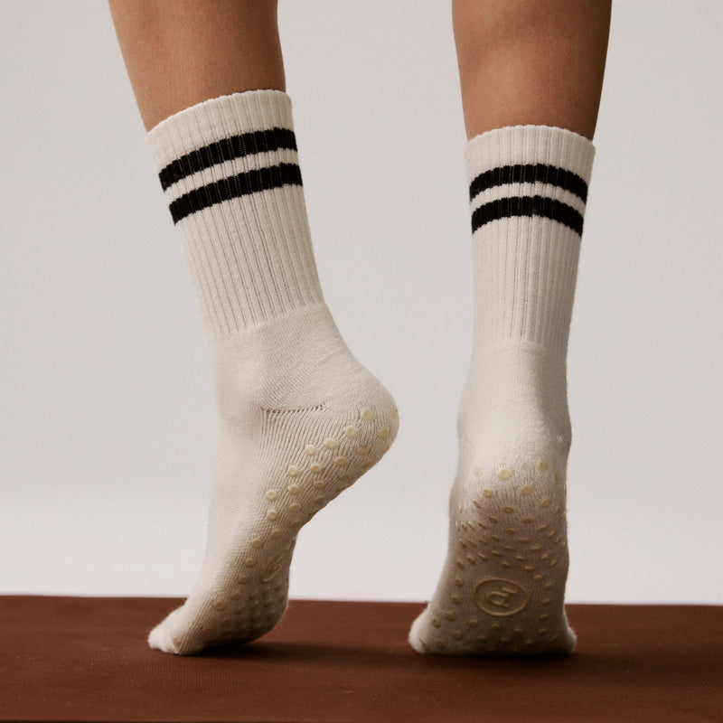 Grip socks in ankle and crew heights