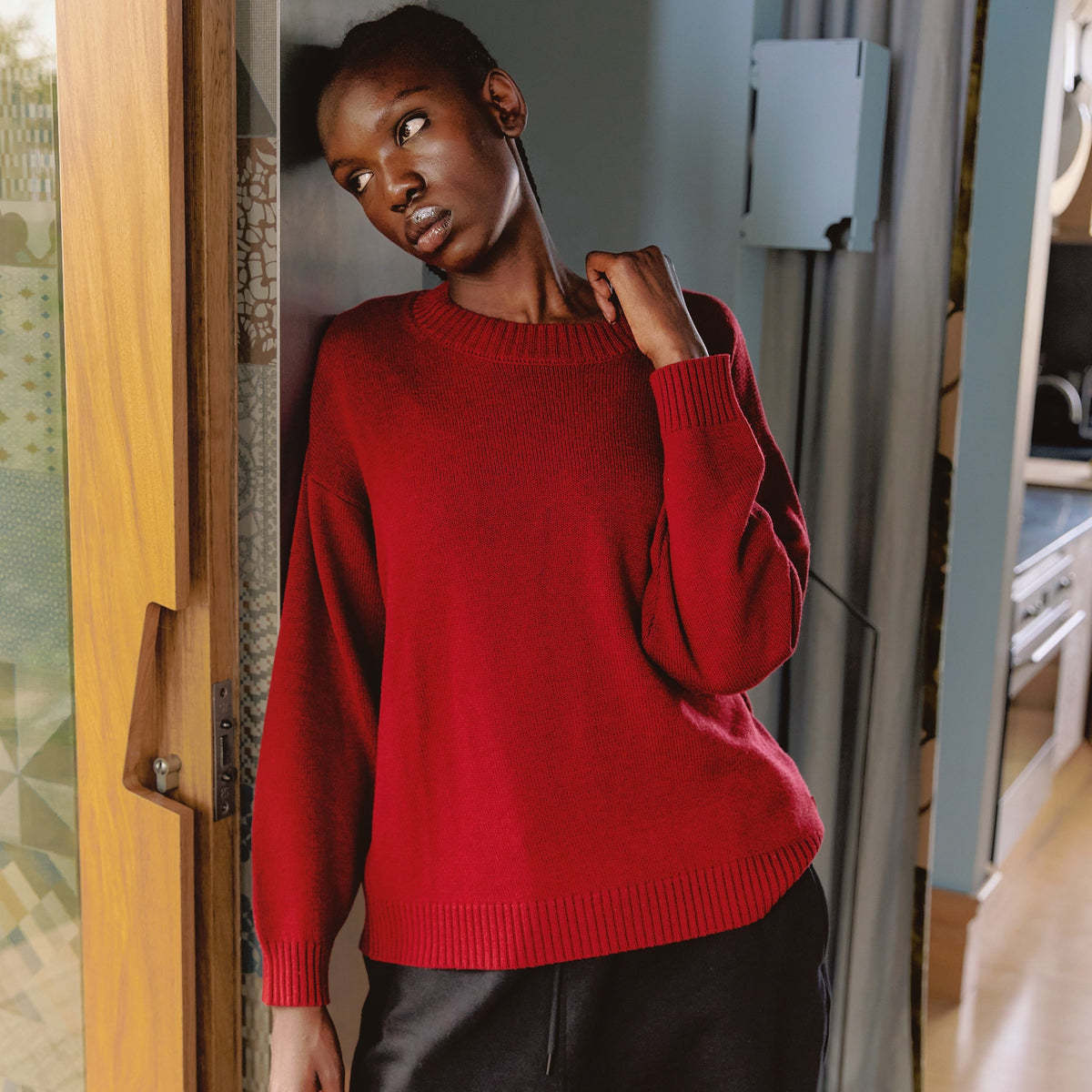 Soft merino-silk layers for cooler days