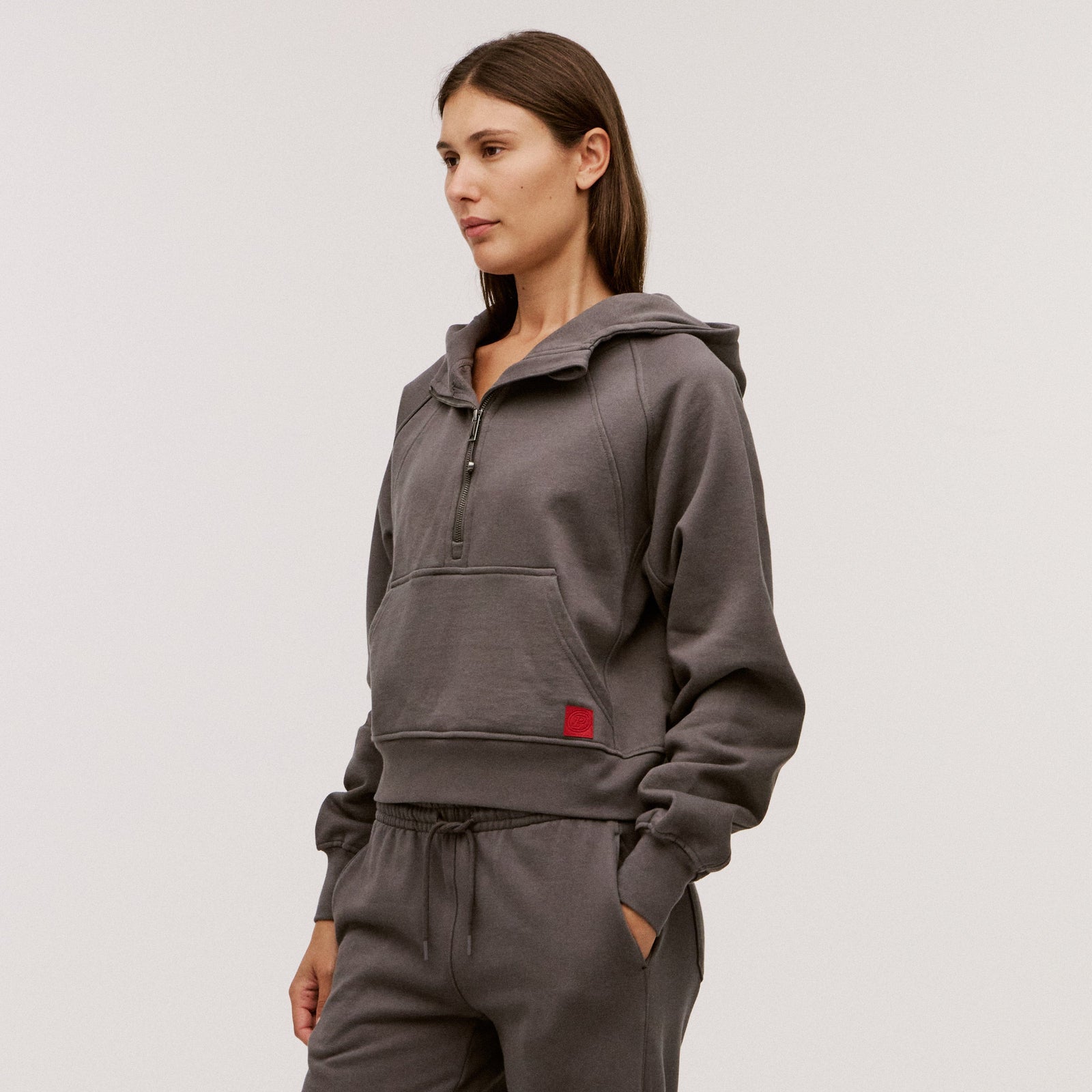 Women’s 100% Organic Cotton Half-Zip Hoodie