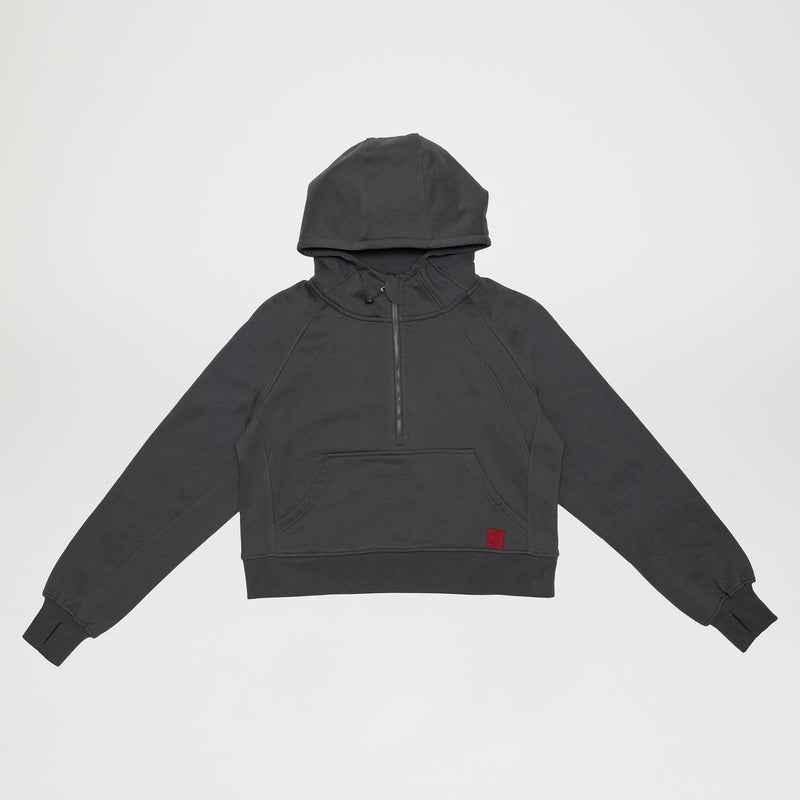 Women’s 100% Organic Cotton Half-Zip Hoodie