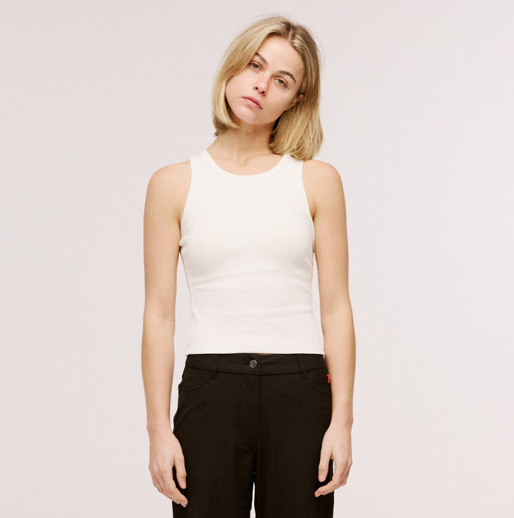 Women's Organic Cotton Ribbed Tank Top Secondary