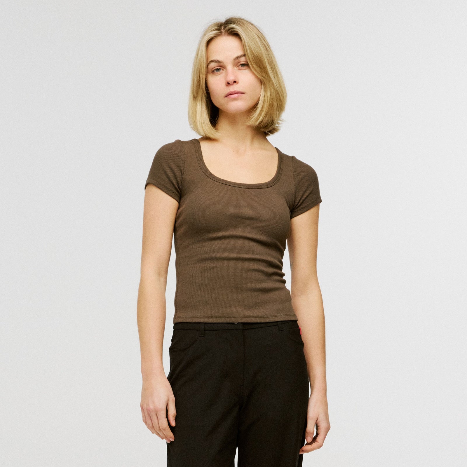 Women's Organic Cotton Ribbed T-shirt
