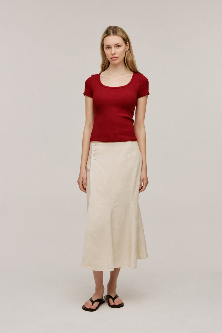 Women's Organic Cotton Ribbed T-shirt