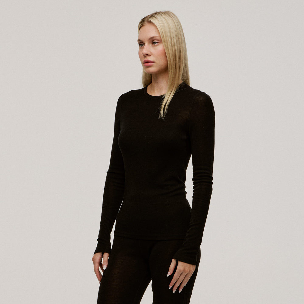 100% Superfine Merino Women's Thermal Long Sleeve
