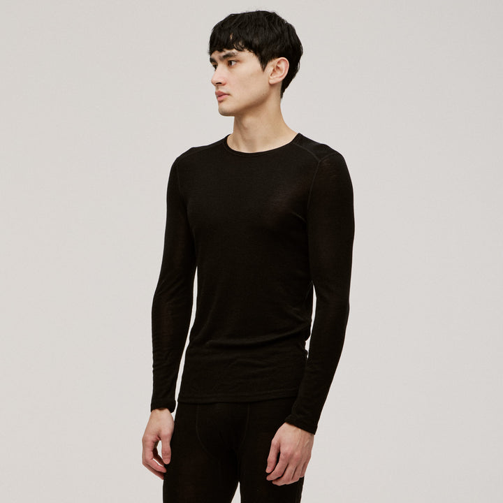 100% Superfine Merino Men's Thermal Long Sleeve